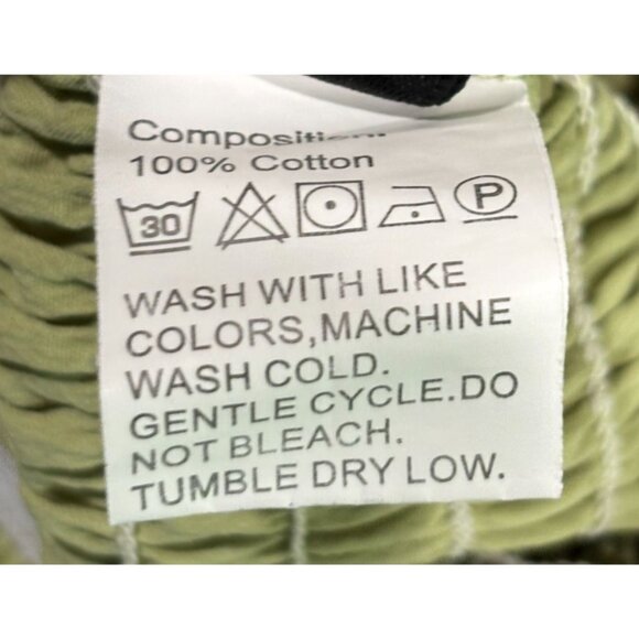 Off-Shoulder Ruffled Smocked Green Mini Dress By Shein XS - Picture 8 of 8